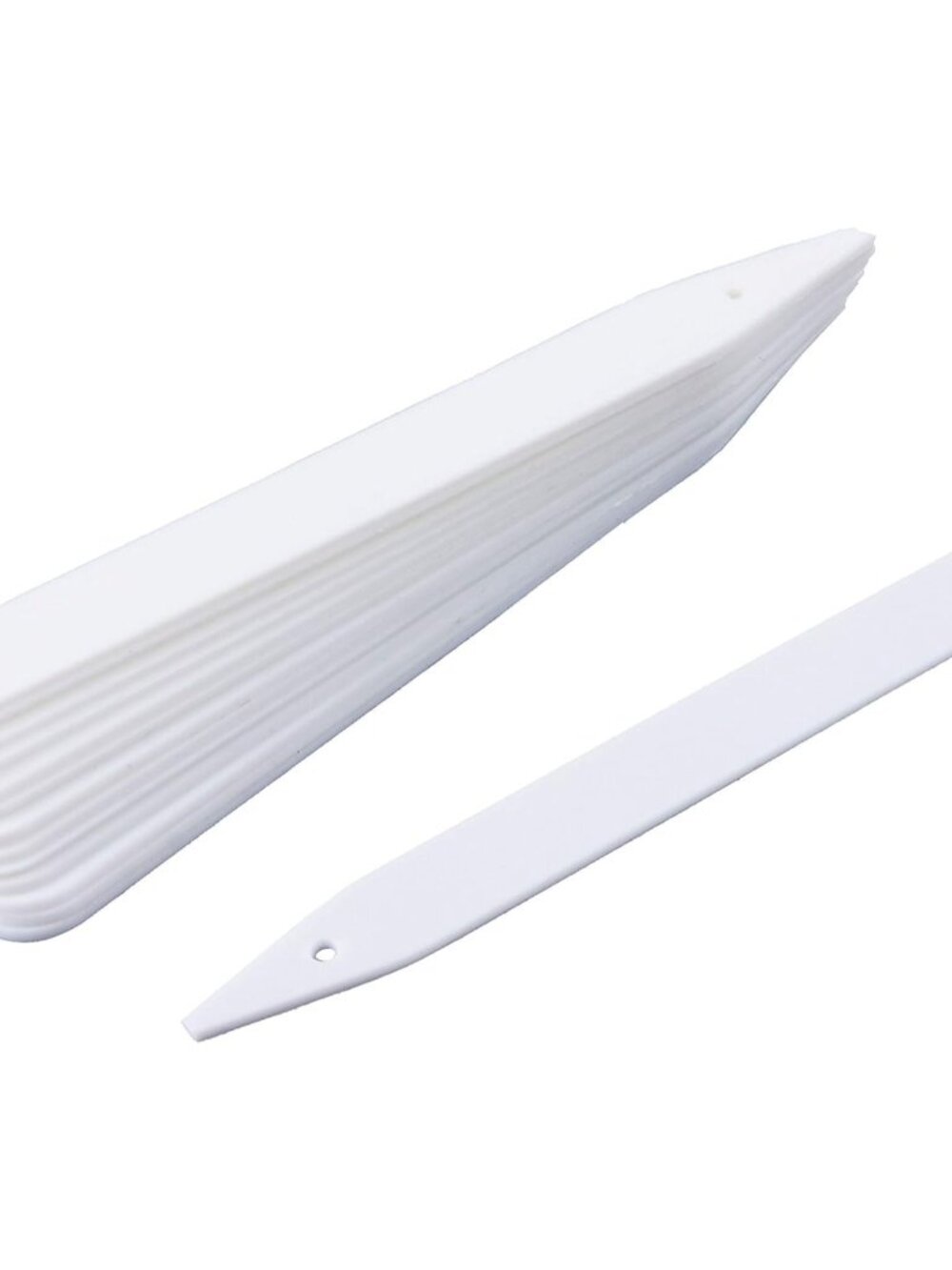 6 Inch Plant Markers, White - 100pcs